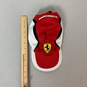 Ferrari Scuderia Red Pet Hat One Size Dog Cap Official Product Logo